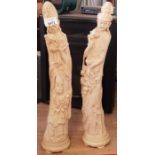 2 Italian resin figures of a Gasher & similar figu