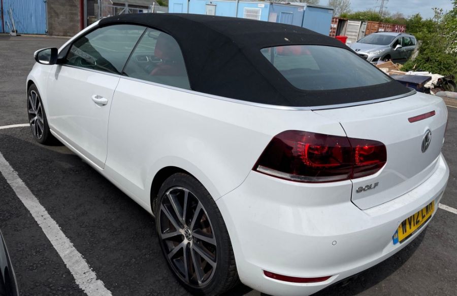 Volkswagen Golf TSI convertible, white, registered - Image 4 of 36