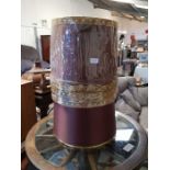 4 large brown light shades