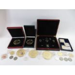 A collection of modern commemorative coins, to inc