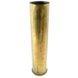 A WWI military gun shell, dated 1915, 73cm high