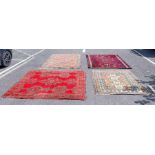 A collection of 20th century rugs and carpets, var