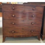 A Victorian mahogany chest of