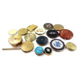 A collection of 20th century compacts, of various sizes and de