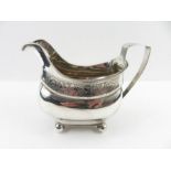 An early 19th century silver milk jug, Dublin (hal