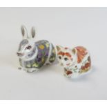 A Royal Crown Derby figure 'Springtime Bunny' with