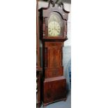 A 19th century longcase clock, in a mahogany case