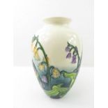An Old Tupton Ware vase, decorated with harebells