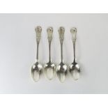 A matched set of four antique Scottish silver sing