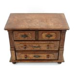 A 20th century apprentice oak chest of drawers, st