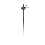 An 18th century European small sword, cut steel wi