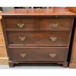 A 19th century mahogany chest of drawers with pull