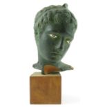 A 20th century Roman style terracotta bust of male
