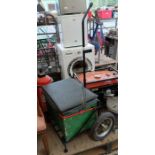 Fishing trolley with detachable handle & wheels