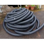 Large roll of underground drainage pipe