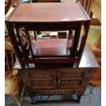 Old charm style oak cabinet along with a modern ne