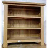 Modern oak open shelving unit