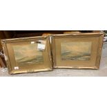 2 decorative framed signed prints