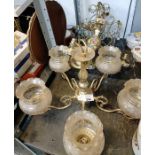 Various vintage light fittings