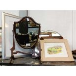 Victorian mahogany dressing table swing mirror alo