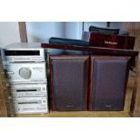 Technics sound system including tuner, amplifier,