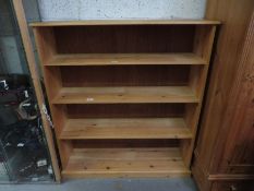 Modern pine open shelving unit