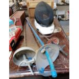 Fencing equipment to include a face guard & 3 fenc