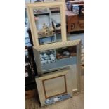 4 decorative framed mirrors