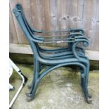 4 cast iron bench ends