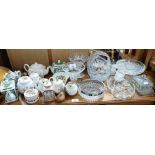 Various Sadler ceramics, wooden ducks and glasswar