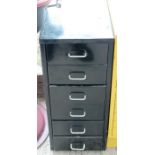 Multidrawer filing cabinet