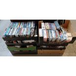8 crates of cd's & dvd's