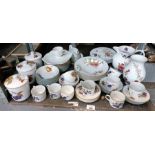 Collection of Royal Worcester "Evesham" pattern ce