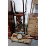 Hereford Barometer, woven stool and 2 dining chair