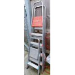 3 aluminium step ladders