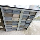 20th Century pigeon hole/banker drawer unit
