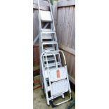 2 aluminium step ladders plus 2 others