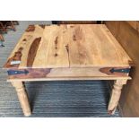 Modern hardwood coffee table