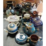 Collection of vintage ceramic teapots and other it