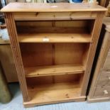 Modern pine open bookcase