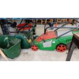 2 electric lawn mowers, an Atco & a Brill