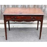 A 19th century mahogany side table/writing desk, 5