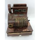 A vintage National cash register/till