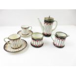 A Crescent dolls bone china part coffee set consis