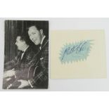 Autograph - Bill Haley - American Musician - blue