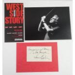 Autograph - Leonard Bernstein - American Composer