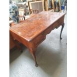 A 20th century walnut desk, with two long and two