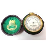A Negretti & Zambra pocket barometer, 6cm high exc