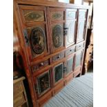 A 20th century Chinese pine storage cabinet, each