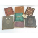 A collection of seven Victorian scrap books